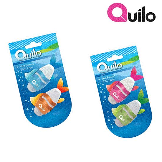 Picture of پاک کن کوییلو آلمانی دو تایی طرح ماهی Quilo fish