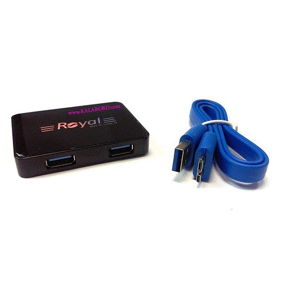 Picture of هاب 4 پورت رویال مدل Royal usb 3 Hub RH3-414