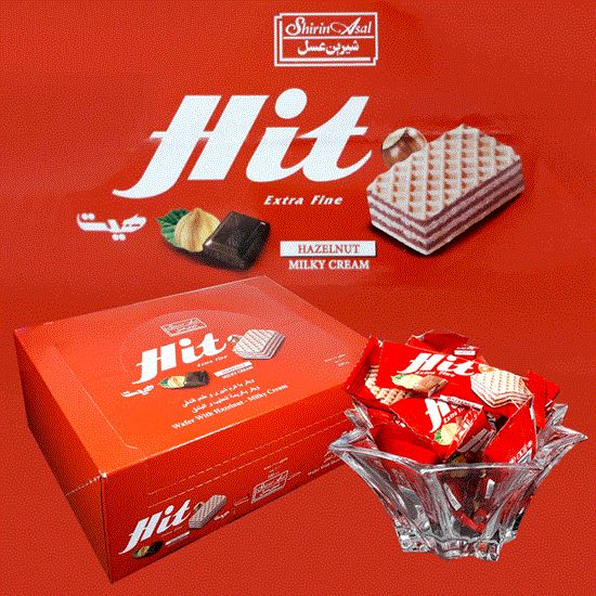 Picture of ویفر فندقی شیرین عسل مدل هیت بسته بندی100عددی