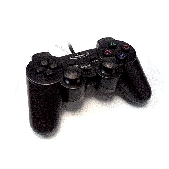 Picture of دسته بازی تک شوکدار مشکی ونوس ps2