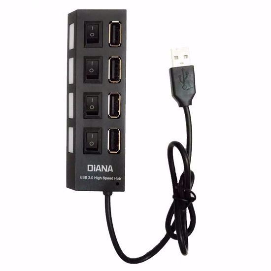Picture of هاب 4 پورت USB 2.0 کلید دار