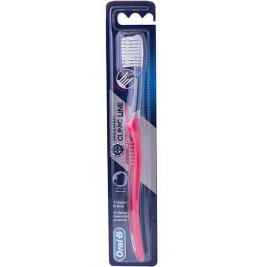 مسواک اورال-بی سری Clinic Line مدل Ortho مخصوص دندان های ارتودونسی شده
