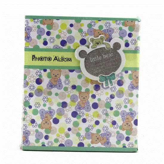 آلبوم عکس طرح خرسی سبز آبی با ظرفیت 40 عکس