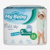 پوشک شورتی مای بیبی   سایز 5 بسته 26 عددی