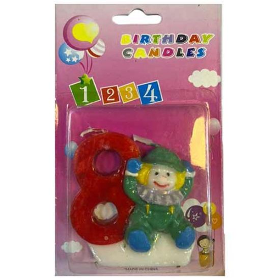 شمع تولد مدل دلقک