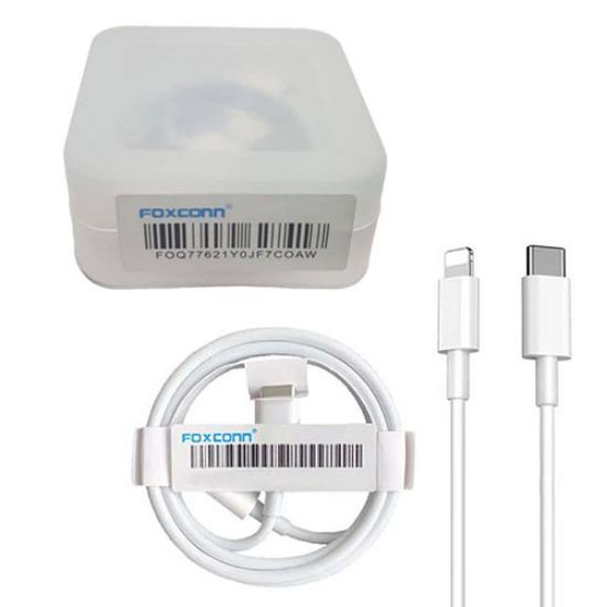 Picture of کابل شارژ USB-C به لایتنینگ Foxconn طول 1 متر جعبه ای