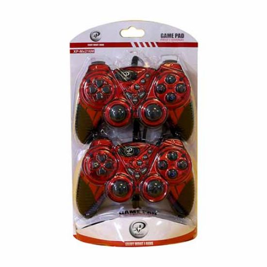 Picture of دسته بازی شوکدار دو عددی ایکس پی پروداکت مدل MX216 قرمز