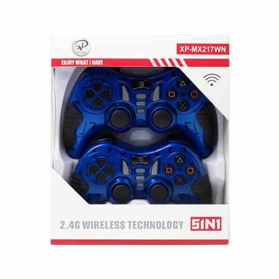 Picture of دسته بازی بی سیم دو عددی ایکس پی پروداکت مدل MX217W آبی