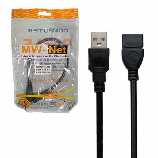 Picture of کابل افزایش طول USB ام دبلیو نت طول 30 سانتی متر